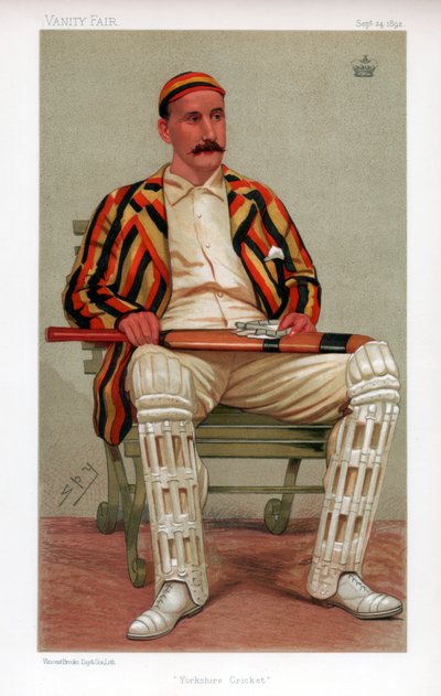 Yorkshire Cricket, 1892 door Leslie Matthew Ward
