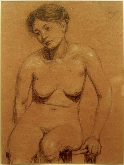 Meisjesnaakt door Lesser Ury