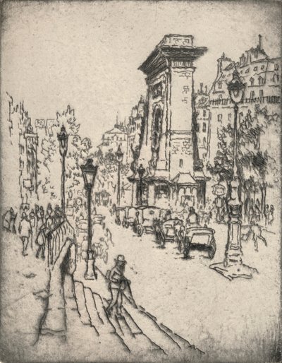 De Porte St Denis, 1915 door Lester George Hornby