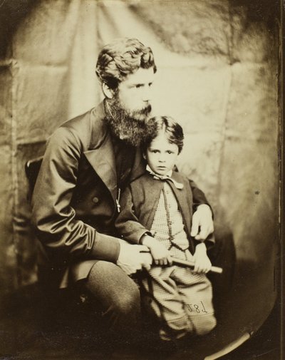 Ds. James Langton Clark en zoon Charles door Lewis Carroll