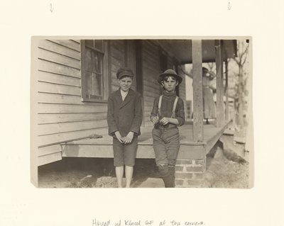 [Morris Small en John Lewis, Chester, South Carolina]. door Lewis W. Hine