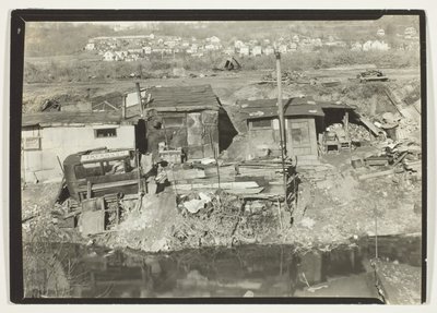 Woonwijk van "Out-Of-Works" in Patterson, New Jersey door Lewis Wickes Hine