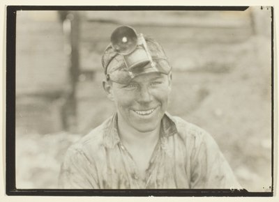 Jonge mijnwerker, Pennsylvania door Lewis Wickes Hine