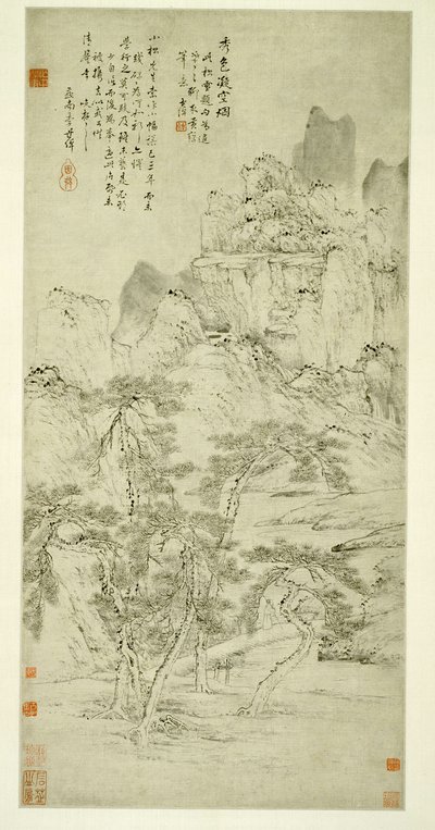 Landschap: prachtig landschap bevroren in mist door Li Shizhuo