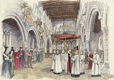 Ceremoniële processie in St Peter
