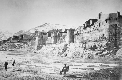 Bala Hissar in Kabul tijdens de tweede Afghaanse Oorlog 1878-80 door Unbekannt Unbekannt