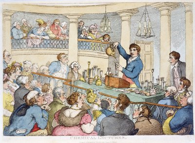 Chemische lezingen, ca. 1810 door Unbekannt Unbekannt