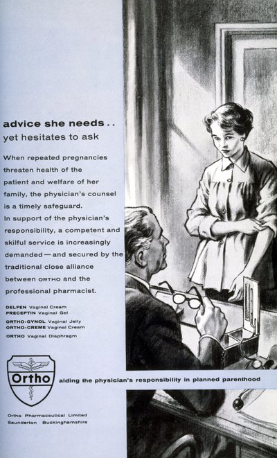 Anticonceptie advertentie: "advies dat ze nodig heeft" door Unbekannt Unbekannt