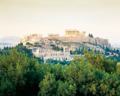Griekenland, Attica, Akropolis van Athene Parthenon door Unbekannt Unbekannt