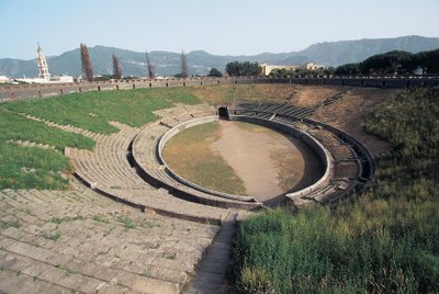 Italië, Campania Regio, Pompeii, amfitheater (foto) door Unbekannt Unbekannt