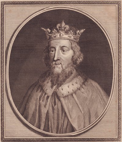 Portret van Alfred de Grote (849-889), Koning van Wessex, Verenigd Koninkrijk, kopergravure door John Goldar (1729-1795) door Unbekannt Unbekannt