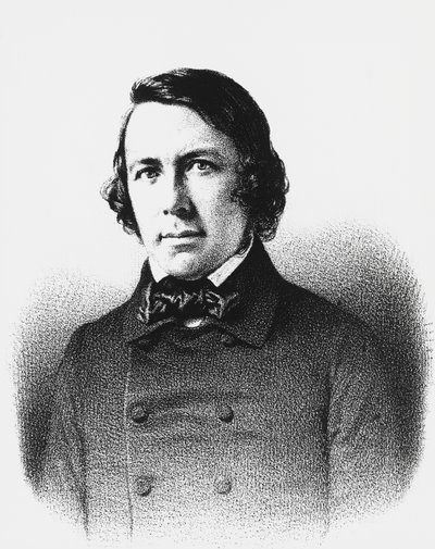 Portret van Charles Forbes de Montalembert, Franse politicus, journalist en filosoof (gravure) door Unbekannt Unbekannt