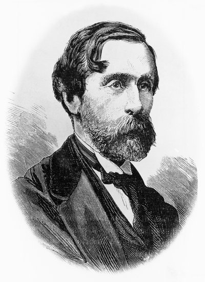 Portret van Giulio Carcano (1812-1884), Italiaanse politicus, schrijver en journalist, gravure door Unbekannt Unbekannt