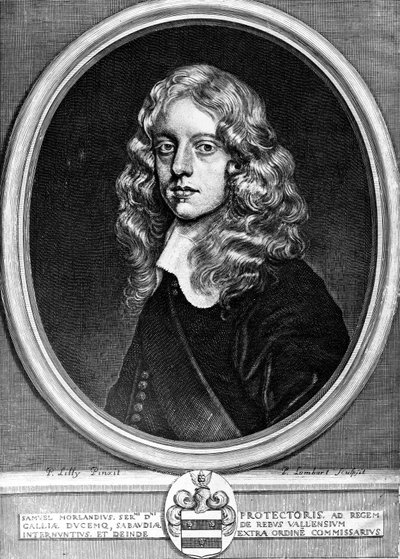 Sir Samuel Morland, Engelse diplomaat, wiskundige en uitvinder, ca. 1660 door Unbekannt Unbekannt