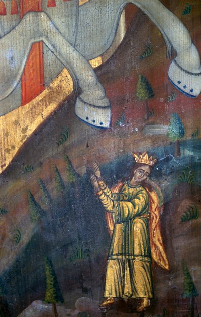 Sint Joris en de Draak, detail (foto) door Unbekannt Unbekannt