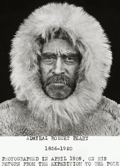 De Amerikaanse ontdekkingsreiziger Robert Edwin Peary (1856-1920) gefotografeerd in april 1909 na terugkeer van zijn expeditie naar de Noordpool door Unbekannt Unbekannt