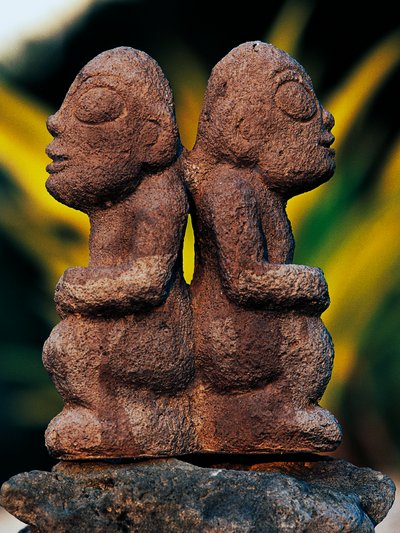 Tiki-goden, Marquesaseilanden, Frans-Polynesië (overzees gebied van de Franse Republiek) door Unbekannt Unbekannt