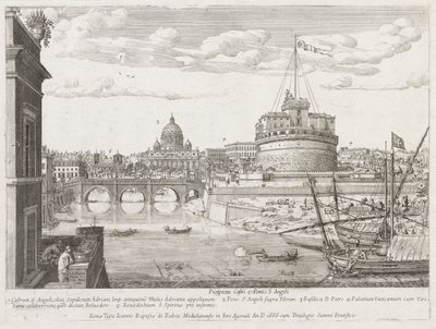 St. Angelo uit "Prospectus Locurum Urbis Romae Insign[ium]" door Lievin Cruyl