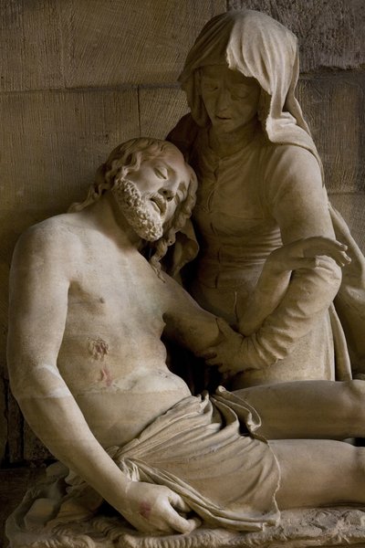 Pieta (detail) door Ligier Richier