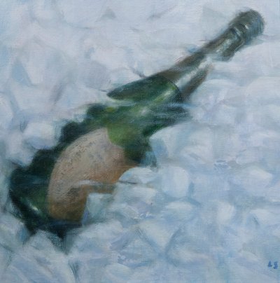 Champagne op ijs, 2012 door Lincoln Seligman