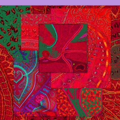 COLLAGE OF COLOR, 2018 (gemengde techniek) door linda arthurs