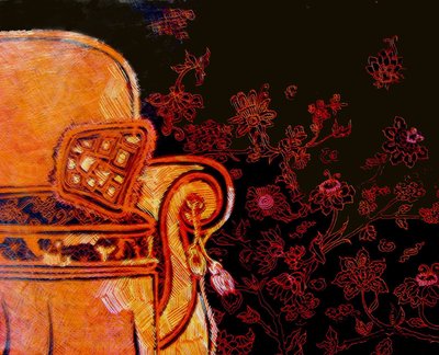 Rust Easy Chair, 2017 (gemengde techniek) door linda arthurs