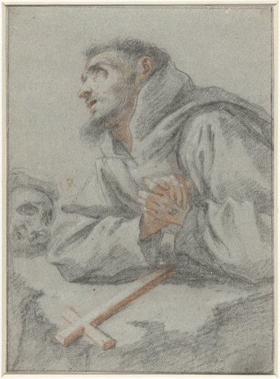 Heilige Franciscus van Assisi door Lionello Spada (attributed to)