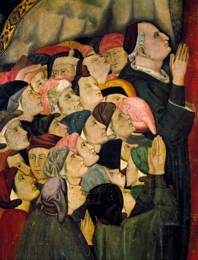Maagd van Barmhartigheid (detail) door Lippo Memmi