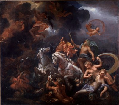 Neptunus en Amphitrite door Livio Mehus