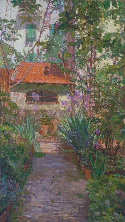 Het drieluik of de bloeiende tuin door Llewelyn Lloyd