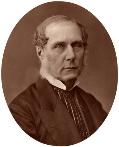 Rechtse Eerwaarde Lord Selborne, ex-Lord High Chancellor van Engeland, 1876 door Lock and Whitfield