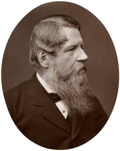 Right Hon Sir Stafford Henry Northcote, Bart, MP, Kanselier van de Schatkist, 1877 door Lock and Whitfield