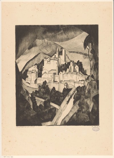 Les Angles I door Lodewijk Schelfhout (signed by artist)