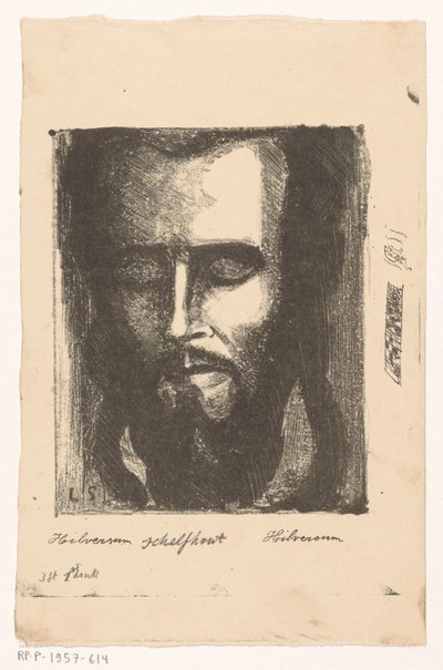 Portret van een onbekende man door Lodewijk Schelfhout