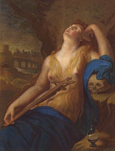 Maria Magdalena door Lodovico (after) Carracci
