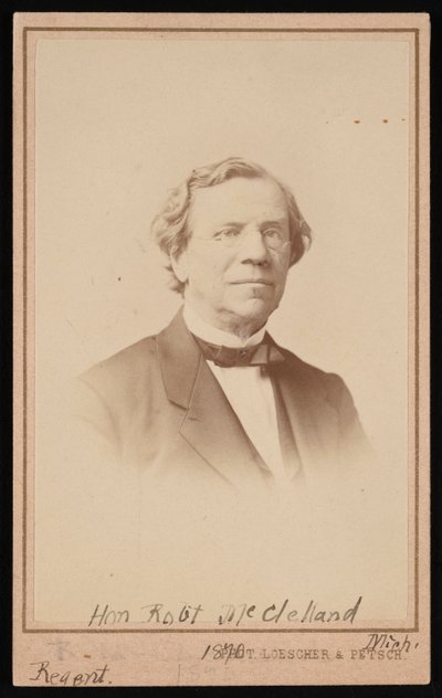 Portret van Robert McClelland 1807-1880, 1870 door 