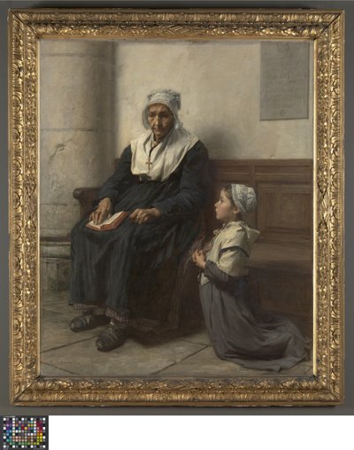 De grootmoeder door Leon Augustin Lhermitte