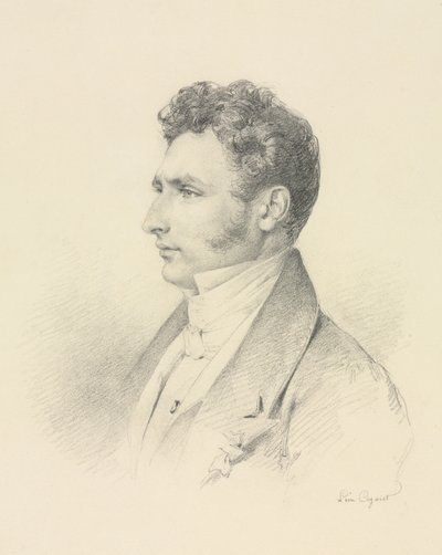 Portret van een heer, c. 1835 door Léon Cogniet