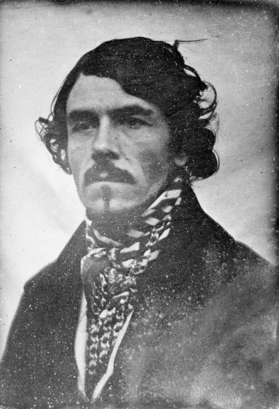 Portret van Eugène Delacroix, hoofd en schouders, 1842 door Léon Riesener
