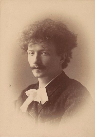 Portret van de componist Ignacy Jan Paderewski 1860-1941, 1890 door London . Photo studio Elliott and