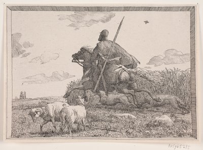 Illustratie bij het gedicht „De twee kerktorens” van Adam Oehlenschläger door Lorenz Frølich