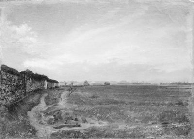 Landschap (in de omgeving van Barbizon) door Lorenz Frølich