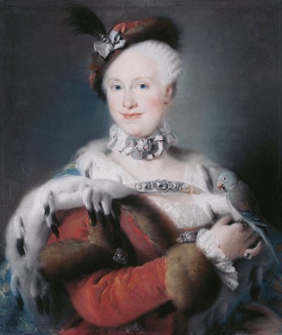 Portret van Infanta Maria Luisa van Spanje door Lorenzo Baldissera Tiepolo