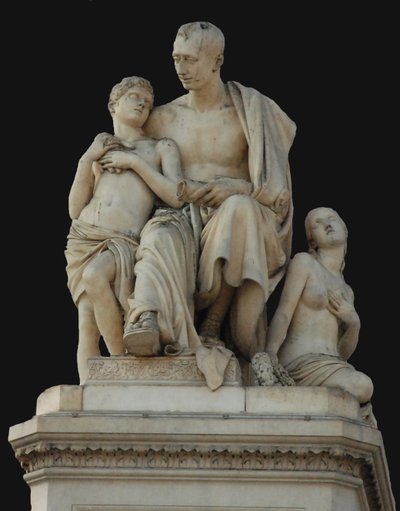 Monument voor Graaf Nikolai Nikitich Demidov op het Piazza Demidoff in Florence, 1830-1850 door Lorenzo Bartolini