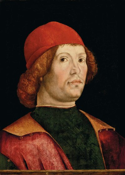 Portret van een man door Lorenzo Costa