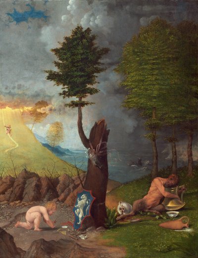 Allegorie van deugd en ondeugd, 1505 door Lorenzo Lotto