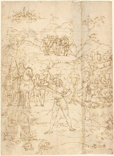 Het martelaarschap van Sint Alexander van Bergamo door Lorenzo Lotto
