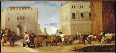 De ossen van Saint Lucia door Lorenzo Lotto