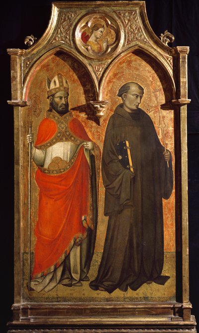Sint Nicolaas van Bari en Sint Franciscus van Assisi door Lorenzo di Niccolo Gerini