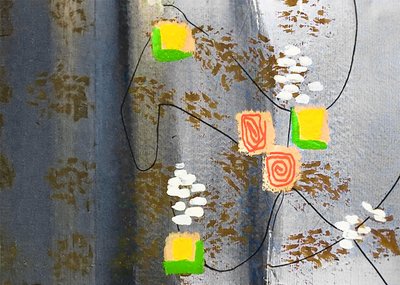 Abstracte geometrische wervelingen door Lori Ann Folz